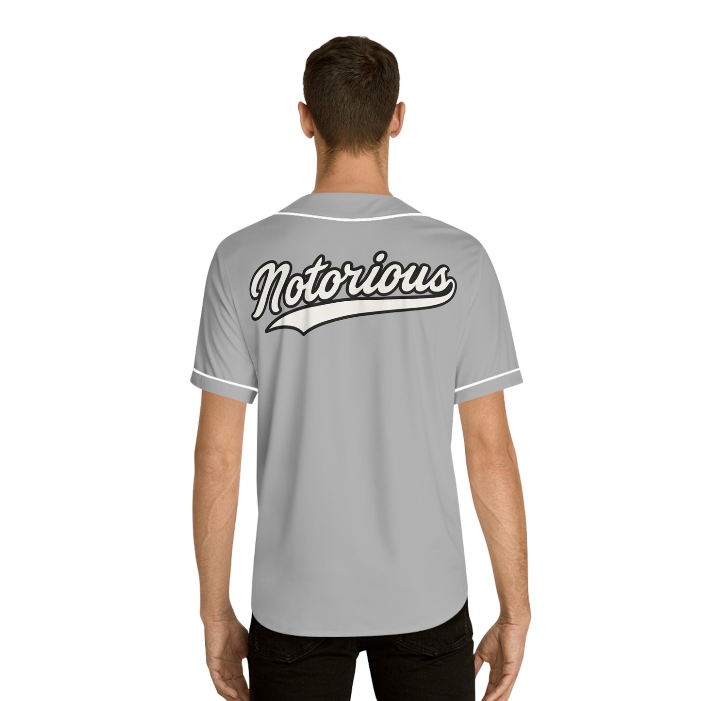 'Notorious' - Unisex Light Grey Jersey