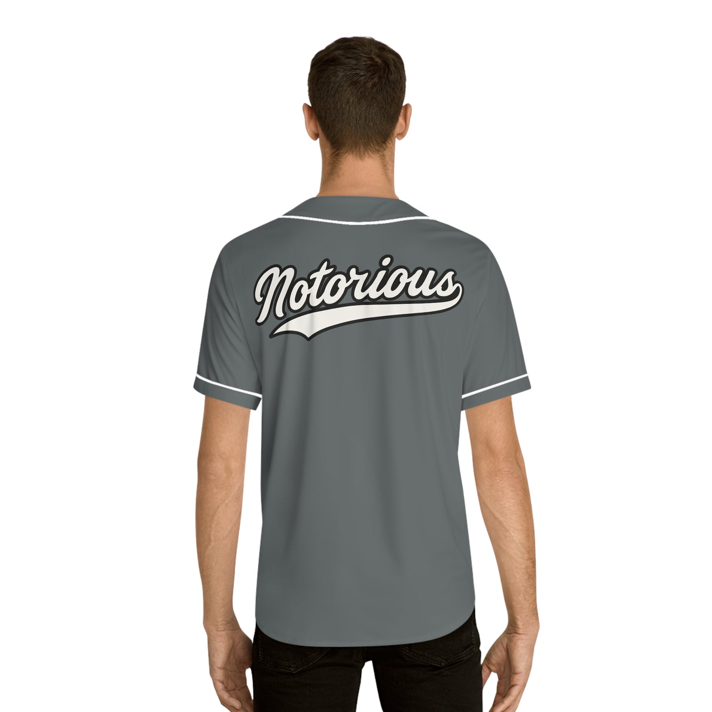 'Notorious' - Unisex Dark Grey Jersey