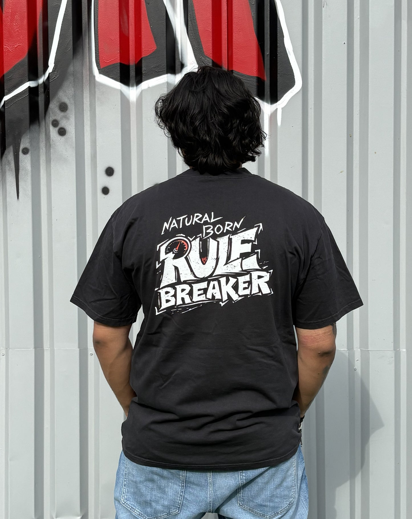 Natural Born Rule Breaker - Oversized Faded Tee
