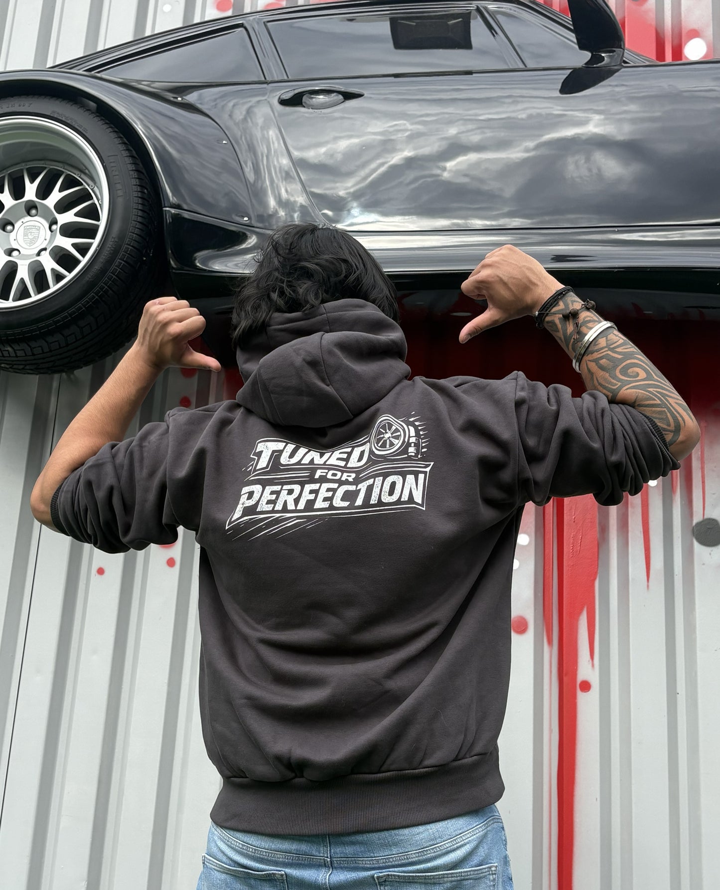 Tuned For Perfection - Heavyweight Boxy Fit Hoodie